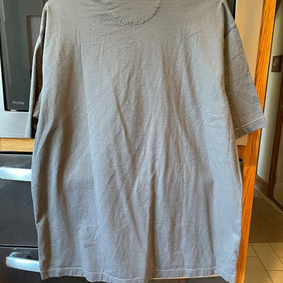 Duluth Trading Co Men's T Shirt Relaxed Fit Longtail T Short Sleeve L Grey New - Picture 3 of 6